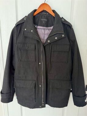 Calvin Klein Black Men’s Wool Blend Jacket